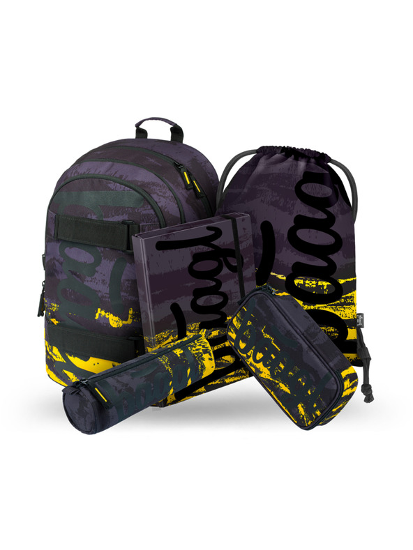 BAAGL  BAAGL 5 SET Skate Dune: nahrbtnik, peresnica, etui, vrečka, mape