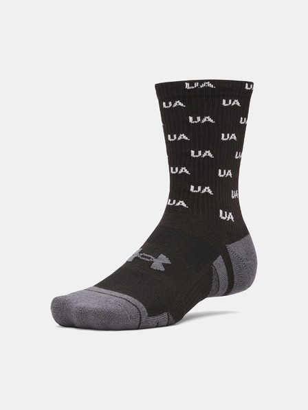Under Armour Unisex nogavice Under Armour UA Perf Tech Nov 3pk Crew-BLK