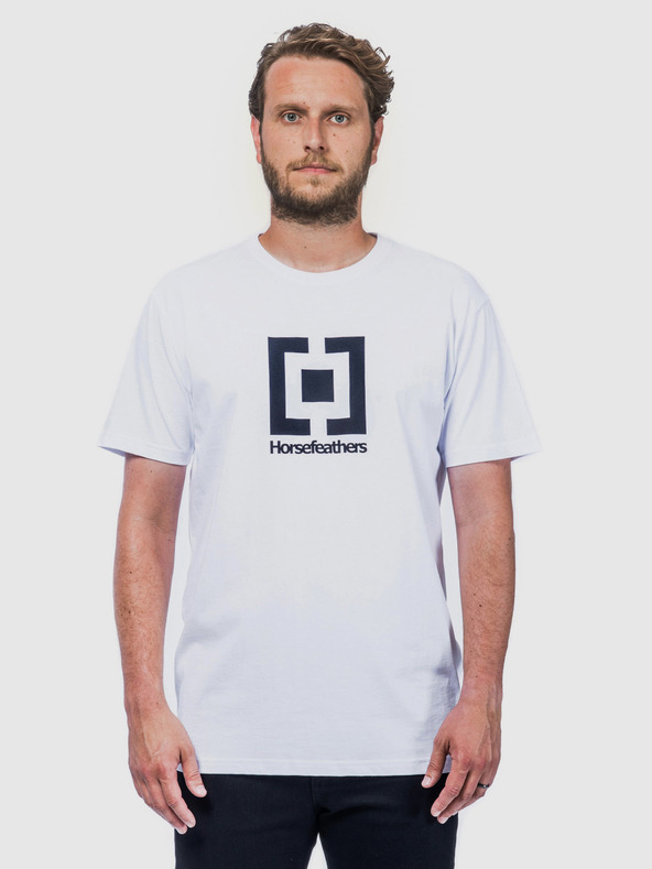 Horsefeathers Bela moška majica Horsefeathers Base