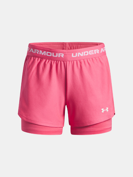 Under Armour Dekliške kratke hlače Under Armour UA Tech Play Up 2n1 Short-PNK