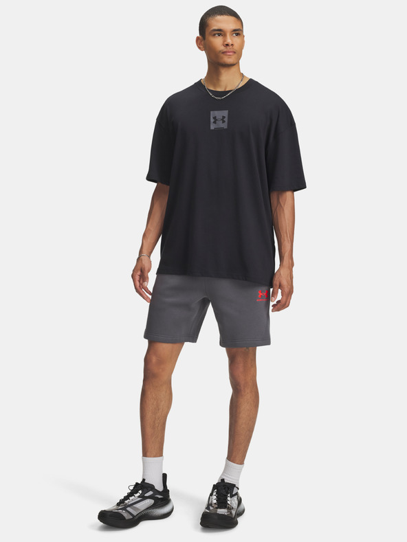 Under Armour Moške kratke hlače Under Armour UA Icon Fleece Short Taping-GRY