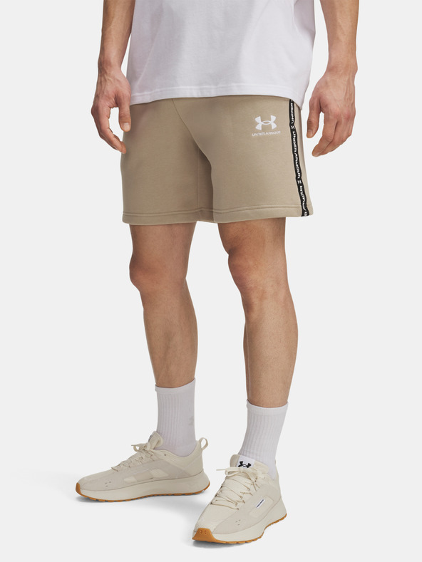 Under Armour Moške kratke hlače Under Armour UA Icon Fleece Short Taping-BRN