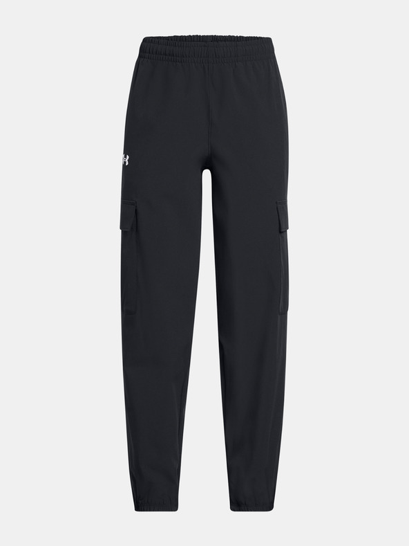 Under Armour Dekliške športne hlače Under Armour UA Rival Woven Cargo Pants-BLK
