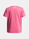 Under Armour Dekliška majica Under Armour Tech Wordmark Graphic SS-PNK