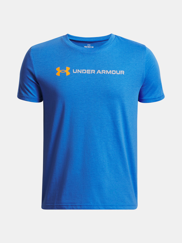 Under Armour Deška majica Under Armour UA B LOGO WORDMARK SS-BLU