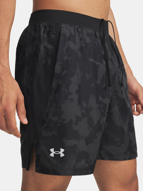 Under Armour Moške kratke hlače Under Armour UA LAUNCH 7'' PRINT SHORTS-GRY