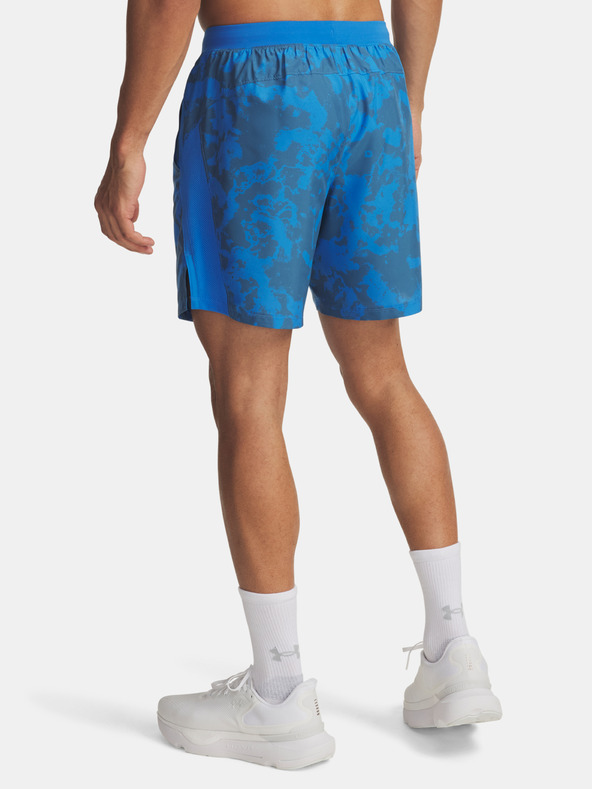 Under Armour Moške kratke hlače Under Armour UA LAUNCH 7'' PRINT SHORTS-BLU