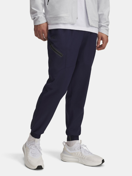 Under Armour Moški spodnji del trenirke Under Armour UA Unstoppable Woven Jogger-BLU