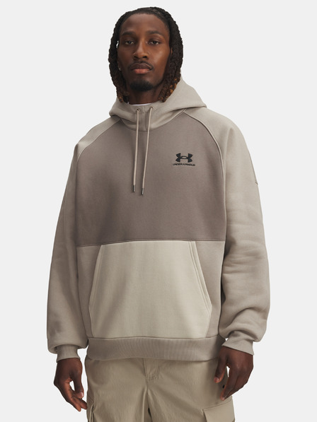 Under Armour Moška jopa Under Armour UA Icon HW Colorblocked Hdy-BRN