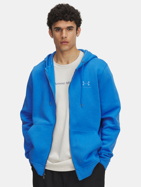 Under Armour Moški pulover  Under Armour UA Icon Fleece FZ Hood-BLU
