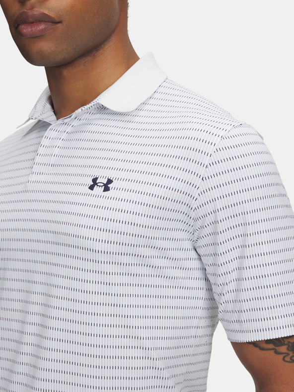 Under Armour Moška majica Under Armour UA Drive Chill Printed Polo-WHT