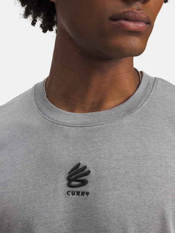 Under Armour Moška majica Under Armour Curry Hvyweight Logo Tee-GRY