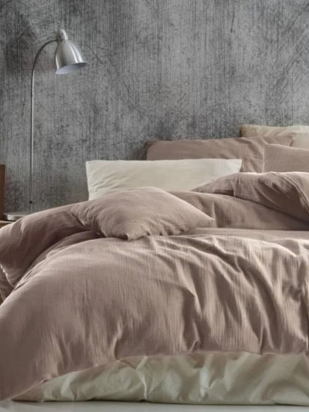 Kvalitex Francoska muslinska posteljnina 240x220, 70x90cm bež Qualitex