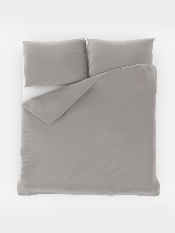 Kvalitex Satenasto francosko posteljnino LUXURY COLLECTION 1+2, 220x200, 70x90cm svetlo siva