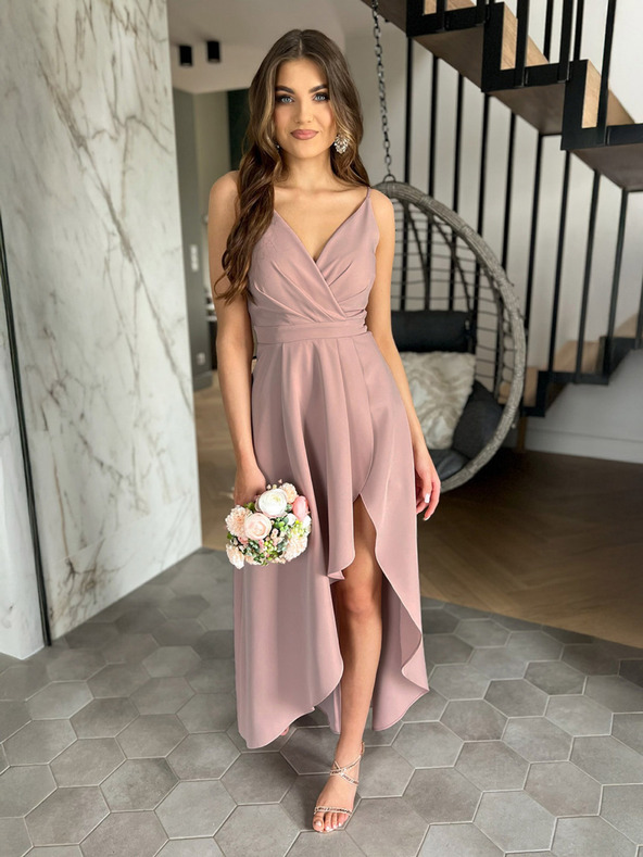 Edoti Maxi obleka LOVE - puder roza