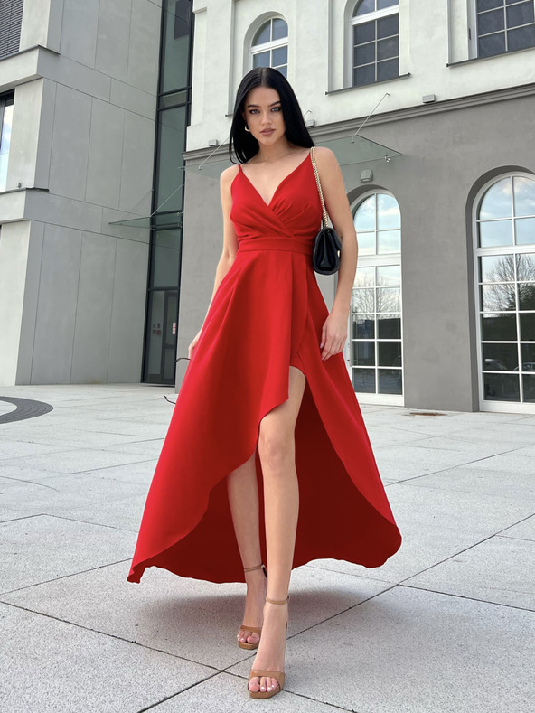 Edoti Maxi obleka LOVE - rdeča