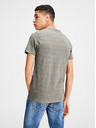 Jack & Jones Siva črtasta majica Jack & Jones Basic