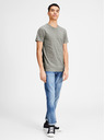 Jack & Jones Siva črtasta majica Jack & Jones Basic