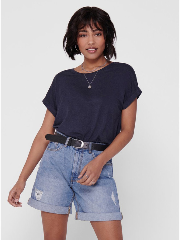 ONLY Modra ohlapna majica ONLY Moster