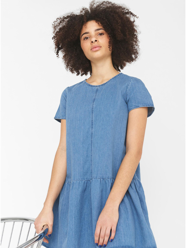 Noisy May Modra obleka iz džinsa Noisy May Emilia