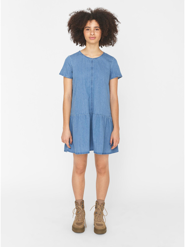 Noisy May Modra obleka iz džinsa Noisy May Emilia