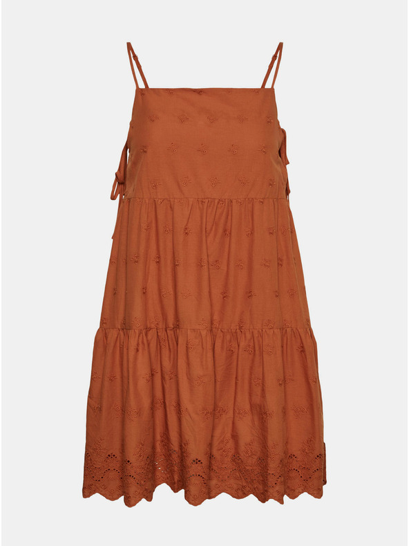 Noisy May Noisy May Jackie rjava madeirova obleka