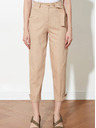 Trendyol Bež ženske krojene hlače z žepi Trendyol
