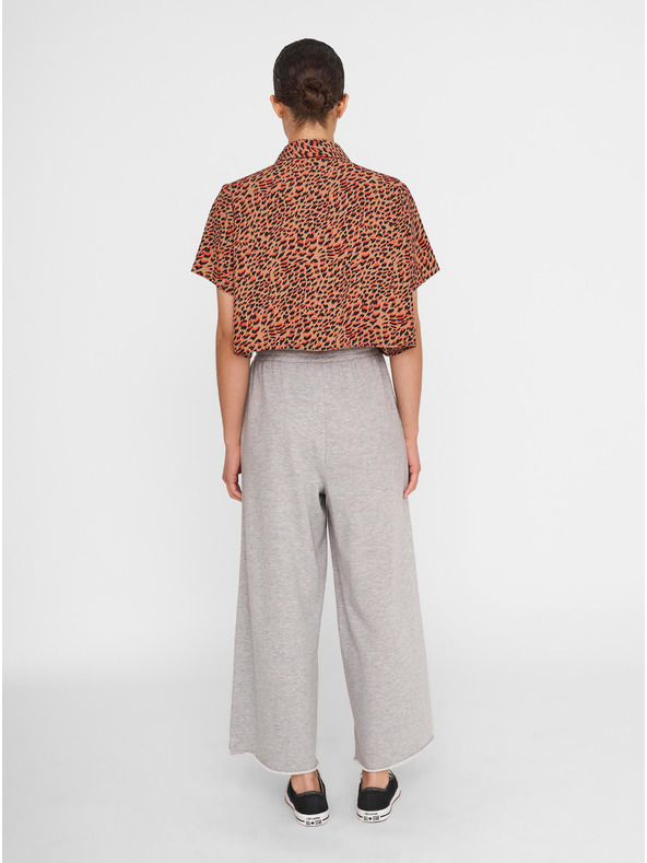 Noisy May Rjava kratka majica z vzorcem Noisy May Nika