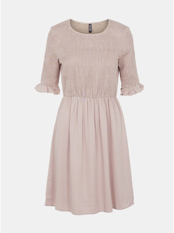 Pieces Svetlo roza cvetlična obleka Pieces Laoise