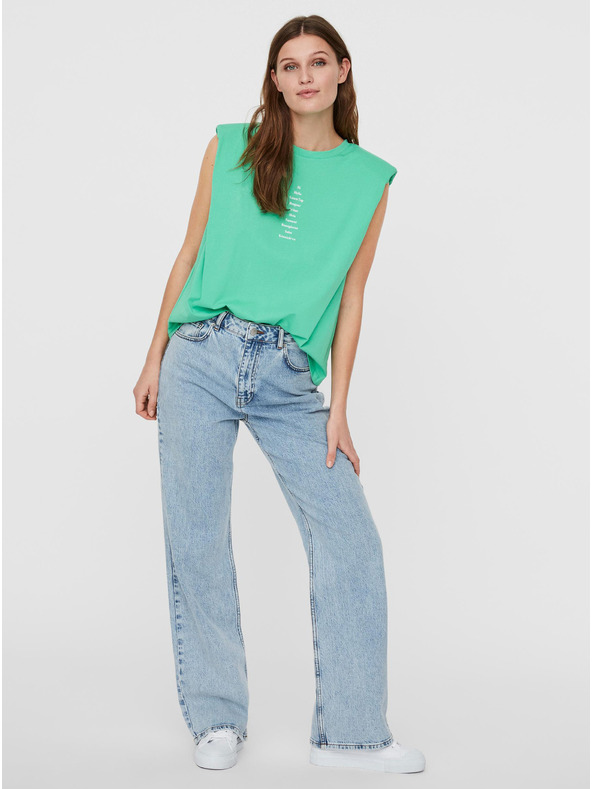 Vero Moda Svetlo zelena majica z VERO MODA Hollie