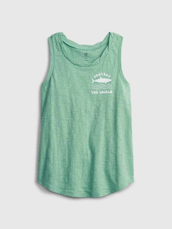 GAP Otroška majica brez rokavov GAP