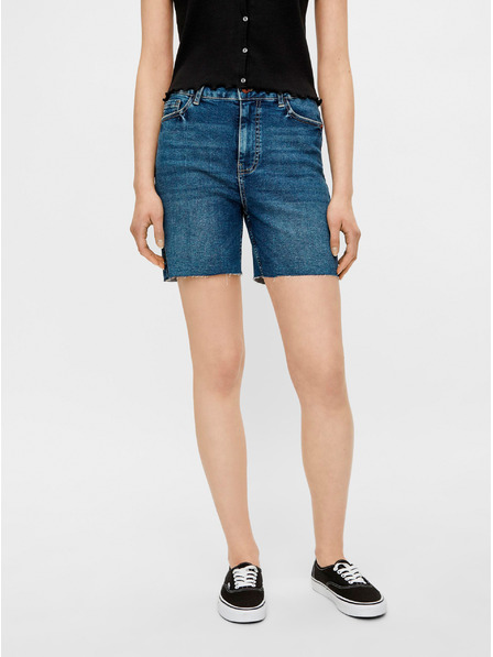 Pieces Modre kratke hlače iz džinsa Pieces Lisa