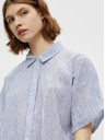Pieces Svetlomodra dolga črtasta srajca Pieces Terra