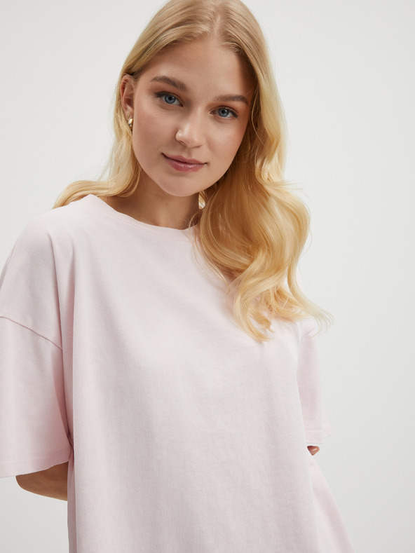 Pieces Svetlo roza ženska osnovna obleka Pieces Taryn