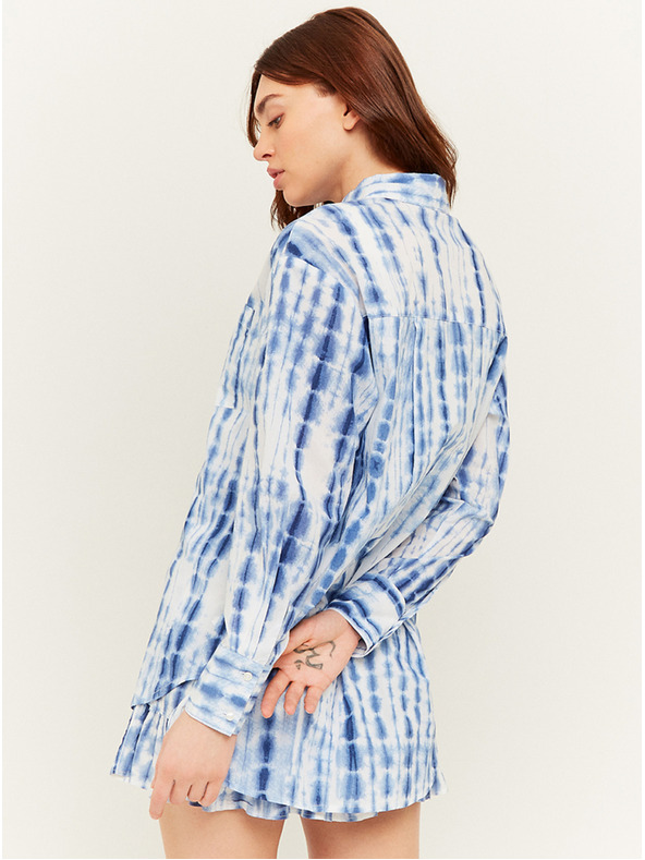 TALLY WEiJL Modro-bela majica z vzorcem TALLY WEiJL