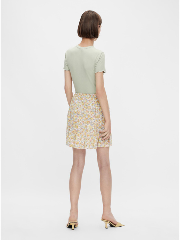 Pieces Rumeno cvetlično krilo Pieces Miko