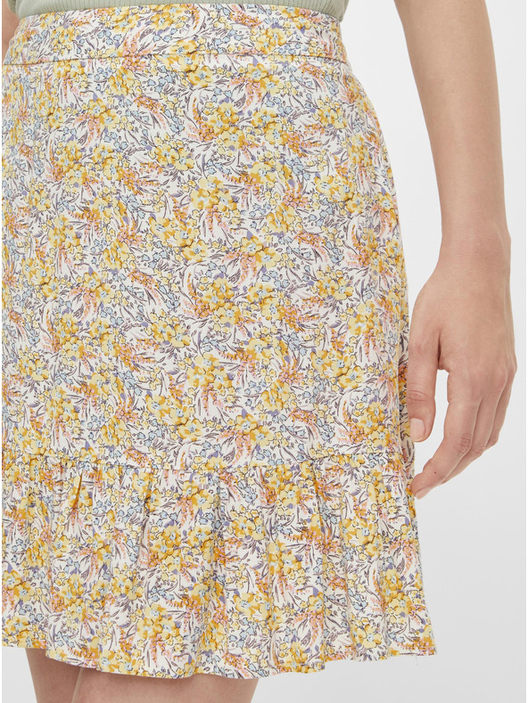 Pieces Rumeno cvetlično krilo Pieces Miko