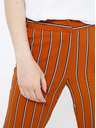 CAMAIEU Oranžne strgane črtaste hlače CAMAIEU