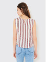 CAMAIEU Rdeče-bela črtasta majica CAMAIEU