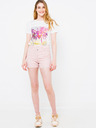 CAMAIEU Rožnate črtaste kratke hlače CAMAIEU