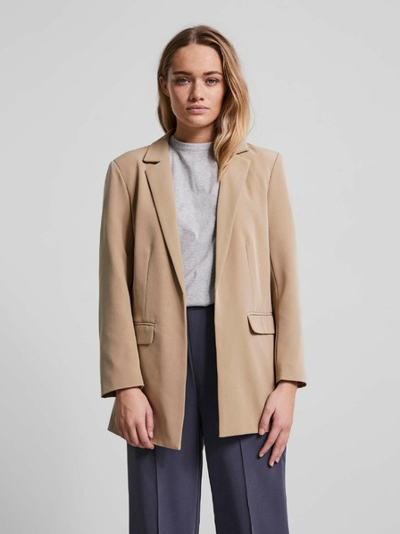 Pieces Bež blazer Pieces Bossy