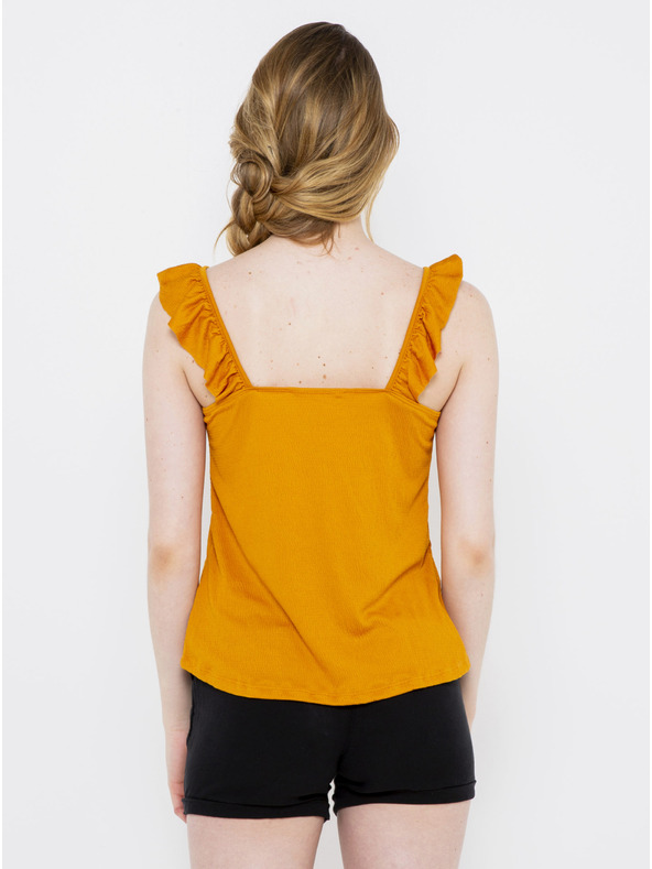 CAMAIEU Gorčična majica CAMAIEU