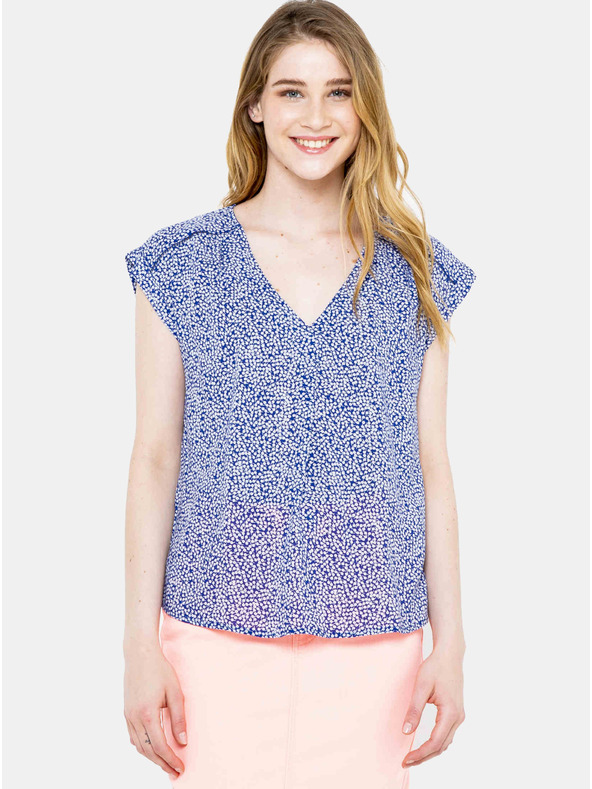 CAMAIEU Modra vzorčasta bluza CAMAIEU