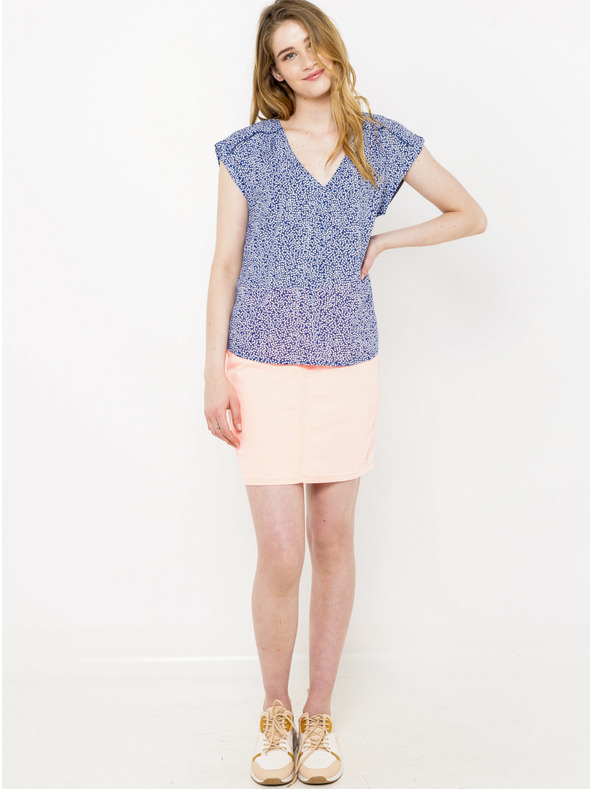 CAMAIEU Modra vzorčasta bluza CAMAIEU