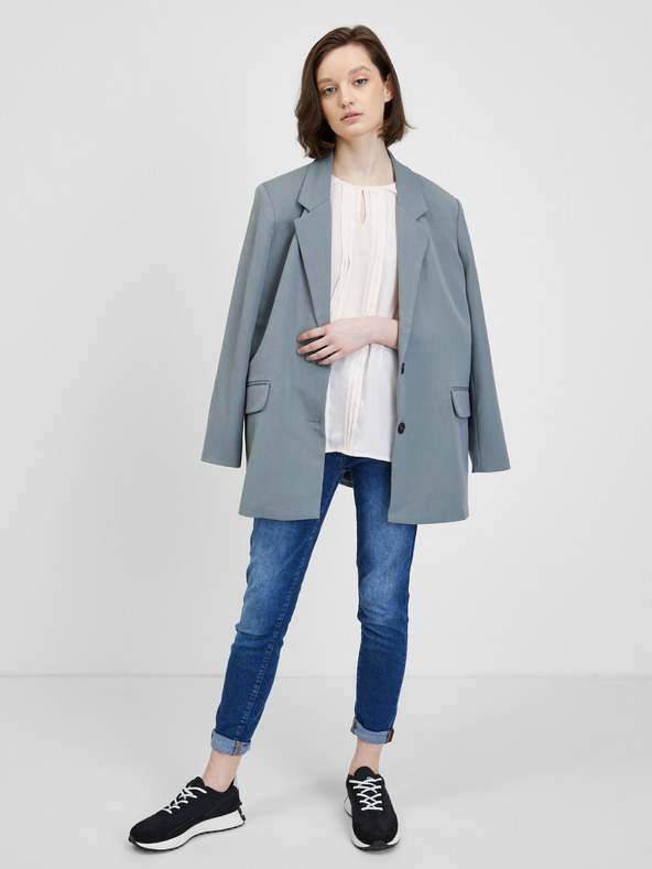 CAMAIEU Krem bluza s tričetrtinskimi rokavi CAMAIEU