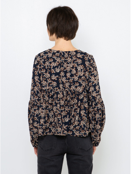 CAMAIEU Temno modra vzorčasta bluza CAMAIEU