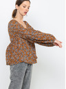 CAMAIEU Rjava vzorčasta bluza CAMAIEU