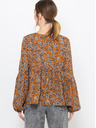 CAMAIEU Rjava vzorčasta bluza CAMAIEU