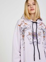 Replay Svetlo vijolična ženska vzorčasta jopica s kapuco obleka Replay