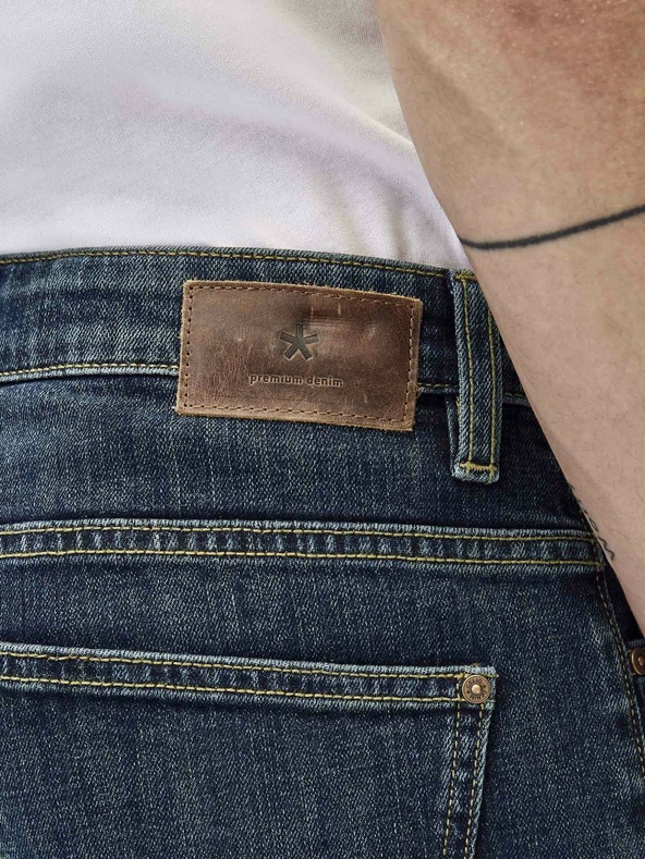 Celio Temno modre moške kavbojke ravnega kroja Celio